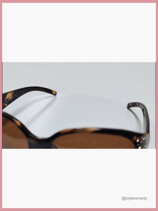 Polarized Wrap Around Sunglasses with Rhinestone Design UV400 Protection main image 5